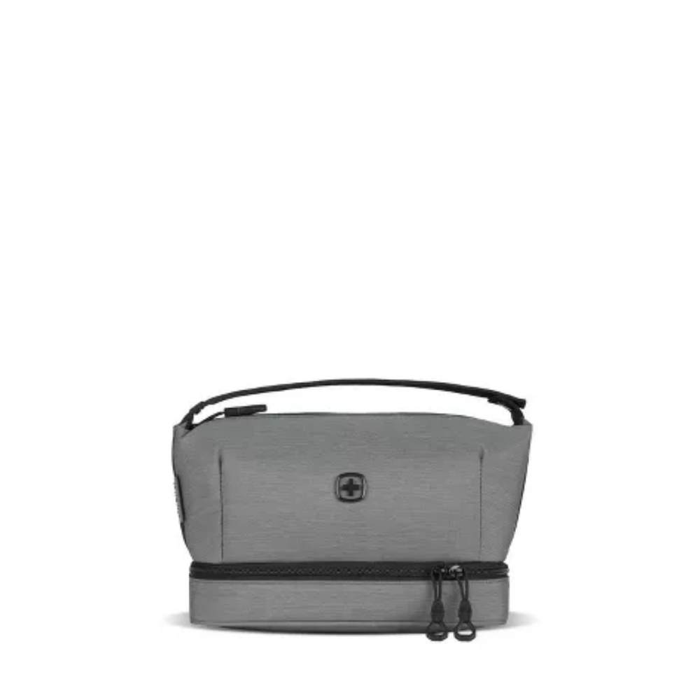 SWISSGEAR Deluxe Travel Dopp Kit - Gray: Toiletry Organizer with Mesh Pocket